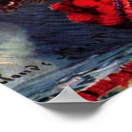 Still life with Chrysanthemums by Claude Monet ポスター (角)