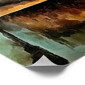 Still life with Cranium Geometric Vanitas Art ポスター (角)