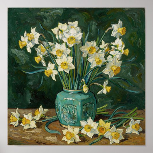 Still Life with Daffodils After Van Gogh ポスター (正面)