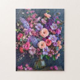 Still Life with Delphiniums and Ranunculus ジグソーパズル