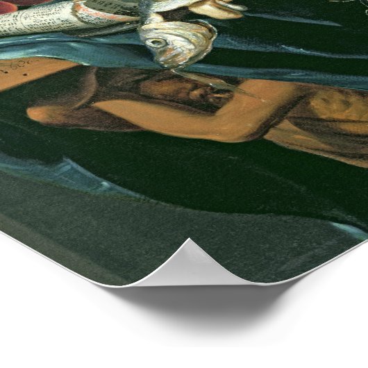 Still Life with Fish Platter ポスター (角)