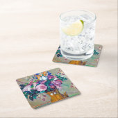 Still Life with Flowers(花を持つ静物詩)、ポール・セザンヌ スクエアペーパーコースター (インサイチュ)