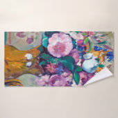 Still Life with Flowers(花を持つ静物詩)、ポール・セザンヌ バスタオル (バスタオル)