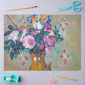 Still Life with Flowers(花を持つ静物詩)、ポール・セザンヌ 薄葉紙 (クラフト)