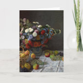 Still Life with flowers and Fruit by Claude Monet カード (正面)