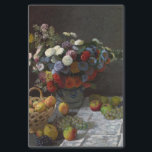 Still Life with flowers and Fruit by Claude Monet 薄葉紙<br><div class="desc">彼のスタジオで絵を描は、この静止した生活は、彼がセーヌ川のブギバルに住んでいた1869年の夏と秋にクロード・モネが引き受けた屋外実験の影響を示している。モネの技術は、花、果実、テーブルクロスの表面をアニメートするための光の使用にも明らかであり、光や反射、相互の影響によって色が影響を受ける方法でも明らかである。これらの絵画革新は、数十年に渡って印象派の技術の発展の基礎となっ後を追た。このイメージを目的の製品に転送する。私の素晴らしアート画像は公共のギャラリーから調達され、高品質のプリントを提供するために高解像度で最適化される。デザインツールを使用してイメージのカスタム文字を追加したり、イメージをカスタマイズする</div>