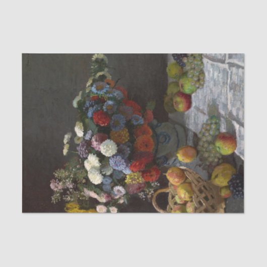 Still Life with flowers and Fruit by Claude Monet 薄葉紙 (正面)