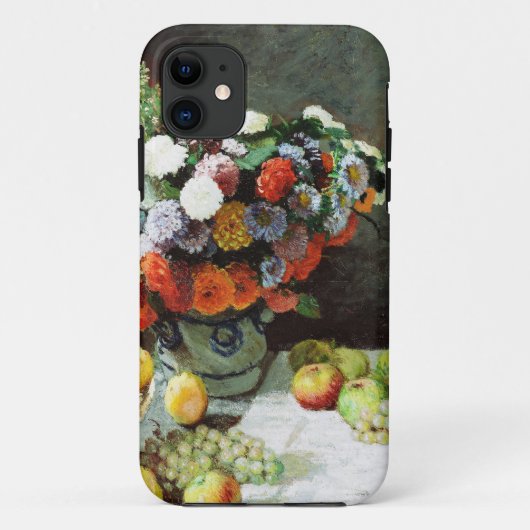 Still Life with flowers and Fruit by Claude Monet Case-Mate iPhoneケース (裏面)