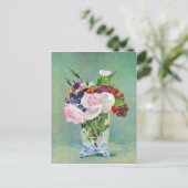 Still Life with flowers by Edouard Manet ポストカード (スタンド正面)