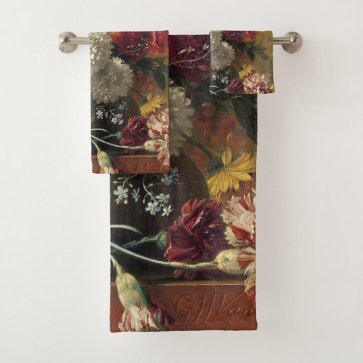 Still Life with flowers by Johannes van Os バスタオルセット (インサイチュ)