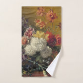 Still Life with flowers by Johannes van Os バスタオルセット (ハンドタオル)