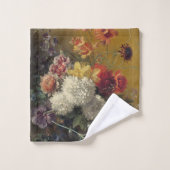 Still Life with flowers by Johannes van Os バスタオルセット (ウォッシュタオル)