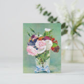 Still Life with flowers by Manet ポストカード (スタンド正面)