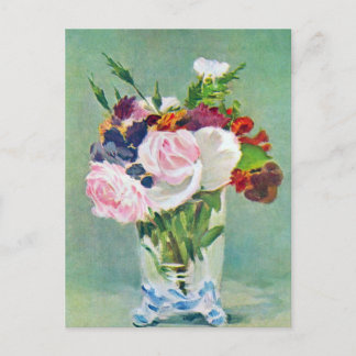 Still Life with flowers by Manet ポストカード
