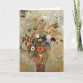 Still Life with flowers by Odilon Redon カード (正面)