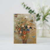 Still Life with flowers by Odilon Redon ポストカード (スタンド正面)