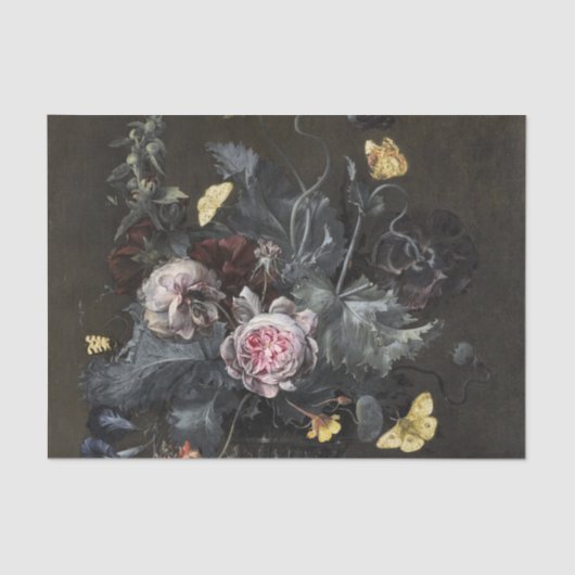 Still Life with flowers by Otto van Schrieck 薄葉紙 (正面)