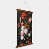 Still Life with Flowers in a Glass Vase Classic 吊り下げ型タペストリー (傾斜あり)