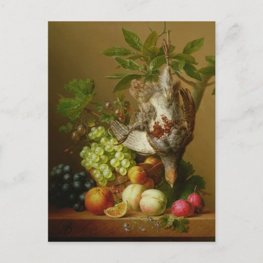 Still Life with Fruit and a Dead Partridge ポストカード (正面)