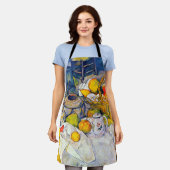 Still Life with Fruit Basket、ポール・セザンヌ エプロン (着用した状態)