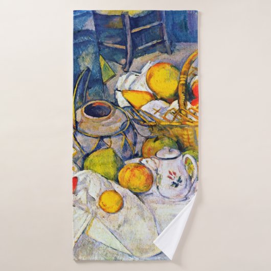 Still Life with Fruit Basket、ポール・セザンヌ バスタオル (バスタオル)