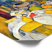 Still Life with Fruit Basket、ポール・セザンヌ ポスター (角)