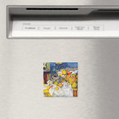 Still Life with Fruit Basket、ポール・セザンヌ マグネット (インサイチュ (食洗機))