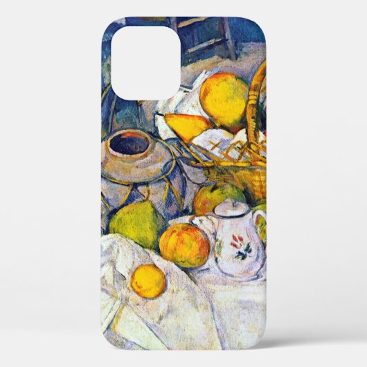 Still Life with Fruit Basket、ポール・セザンヌ Case-Mate iPhoneケース (裏面)