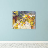 Still Life With Fruit Basket by Paulセザンヌ キャンバスプリント (インサイチュ (ウッドフロア))