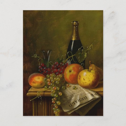 Still Life with Fruit by William Michael Harnett ポストカード (正面)