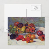 Still Life with Fruit - Pierre-Augusteルノアール ポストカード (正面/裏面)