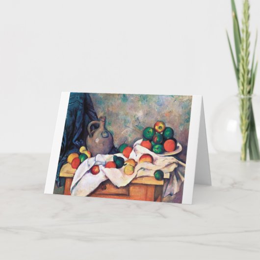 Still Life with Fruits、ポール・セザンヌ カード (正面)