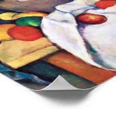 Still Life with Fruits、ポール・セザンヌ ポスター (角)