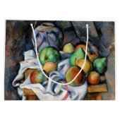 Still Life with Fruits、ポール・セザンヌ ラージペーパーバッグ (裏面)