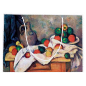 Still Life with Fruits、ポール・セザンヌ ラージペーパーバッグ (裏面)