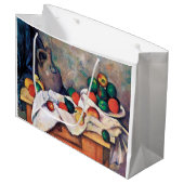 Still Life with Fruits、ポール・セザンヌ ラージペーパーバッグ (正面アングル)