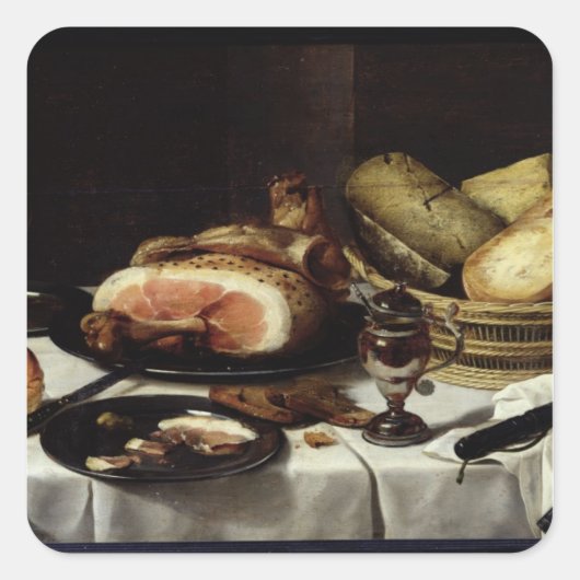 Still Life with Ham スクエアシール (正面)