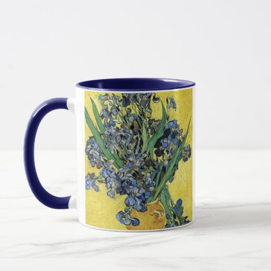 Still Life with Irises by Vincent Vanゴッホ マグカップ (左)