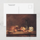 Still Life with Jar of Olives by Jean Chardin Post ポストカード (正面/裏面)