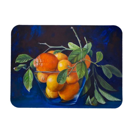 Still Life with Lemons and Orange Branch マグネット (横)
