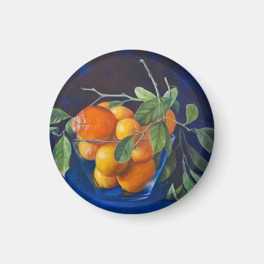 Still Life with Lemons and Orange Branch マグネット (正面)