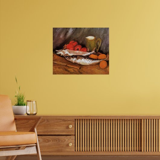 Still Life with Mackerels, lemons, tomatoes, ポスター (リビング2)