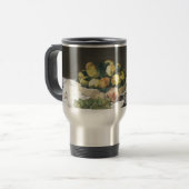 Still Life with Melon and Peaches by Manet トラベルマグ (正面左)