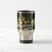 Still Life with Melon and Peaches by Manet トラベルマグ (中央)