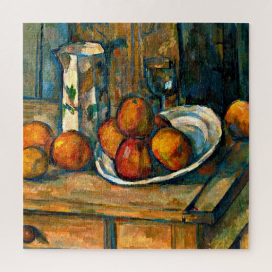 Still Life with Milk Jug and Fruit by Cezanne ジグソーパズル (縦)