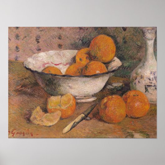 Still life with Oranges, 1881 ポスター (正面)