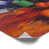 Still Life with Oranges & Jug – Kitchen Wall Art ポスター (角)