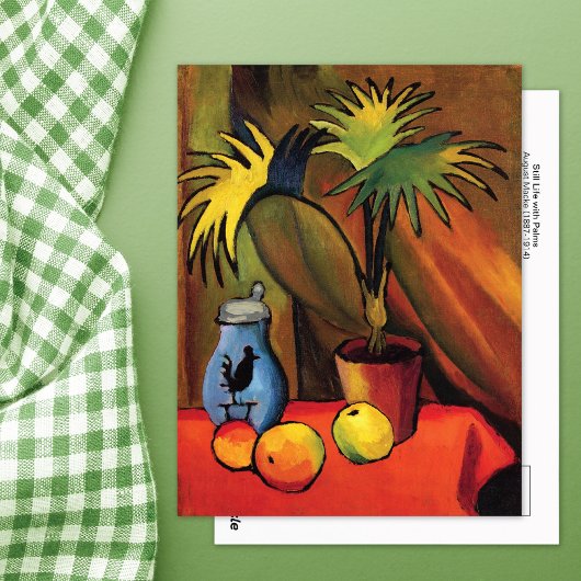 Still Life with Palm 威厳がある Macke ポストカード
