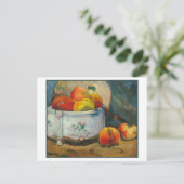 Still Life with peaches by Paul Gauguin ポストカード (スタンド正面)