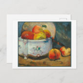 Still Life with peaches by Paul Gauguin ポストカード (正面/裏面)